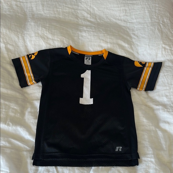 Russell Athletic Tops - Black and Gold Hawkeye Sports Jersey